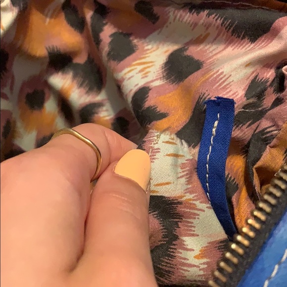 Boho Hand Painted Leather Purse - Picture 5 of 5